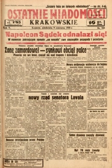 Ostatnie Wiadomości Krakowskie. 1935, nr 158