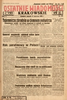 Ostatnie Wiadomości Krakowskie. 1935, nr 163