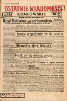 Ostatnie Wiadomości Krakowskie. 1935, nr 169