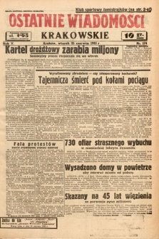 Ostatnie Wiadomości Krakowskie. 1935, nr 174