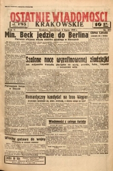 Ostatnie Wiadomości Krakowskie. 1935, nr 183