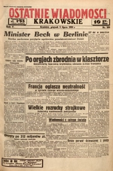 Ostatnie Wiadomości Krakowskie. 1935, nr 184