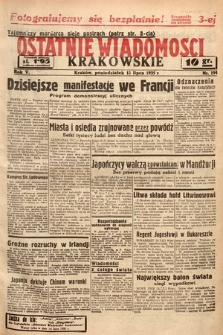 Ostatnie Wiadomości Krakowskie. 1935, nr 194