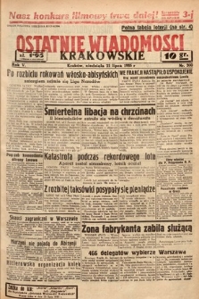 Ostatnie Wiadomości Krakowskie. 1935, nr 200