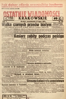 Ostatnie Wiadomości Krakowskie. 1935, nr 208
