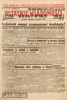 Ostatnie Wiadomości Krakowskie. 1935, nr 214