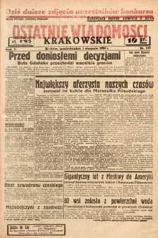 Ostatnie Wiadomości Krakowskie. 1935, nr 215