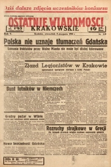 Ostatnie Wiadomości Krakowskie. 1935, nr 218