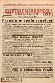 Ostatnie Wiadomości Krakowskie. 1935, nr 220