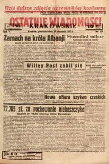 Ostatnie Wiadomości Krakowskie. 1935, nr 229