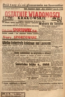 Ostatnie Wiadomości Krakowskie. 1935, nr 236