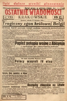 Ostatnie Wiadomości Krakowskie. 1935, nr 241
