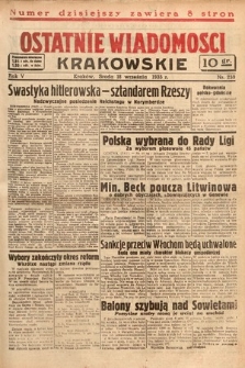 Ostatnie Wiadomości Krakowskie. 1935, nr 259