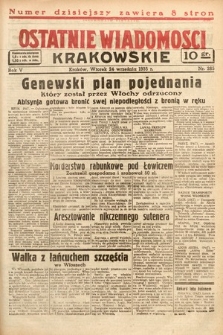 Ostatnie Wiadomości Krakowskie. 1935, nr 265