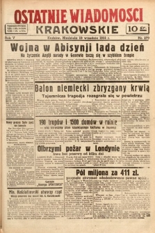 Ostatnie Wiadomości Krakowskie. 1935, nr 270