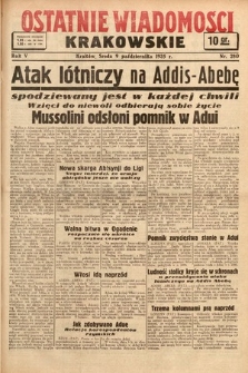 Ostatnie Wiadomości Krakowskie. 1935, nr 280