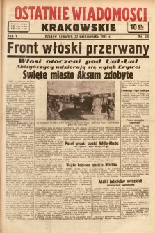 Ostatnie Wiadomości Krakowskie. 1935, nr 281