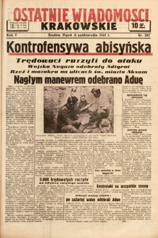 Ostatnie Wiadomości Krakowskie. 1935, nr 282