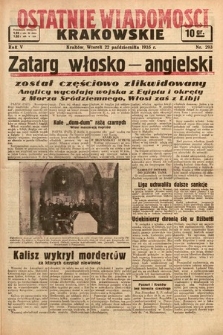 Ostatnie Wiadomości Krakowskie. 1935, nr 293