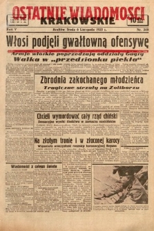 Ostatnie Wiadomości Krakowskie. 1935, nr 308