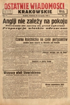 Ostatnie Wiadomości Krakowskie. 1935, nr 312