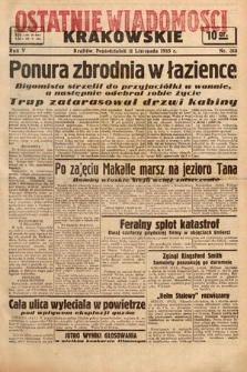 Ostatnie Wiadomości Krakowskie. 1935, nr 313
