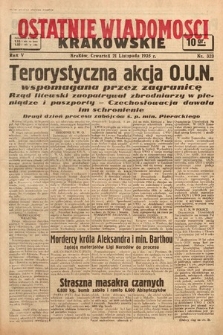 Ostatnie Wiadomości Krakowskie. 1935, nr 323