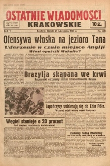 Ostatnie Wiadomości Krakowskie. 1935, nr 331