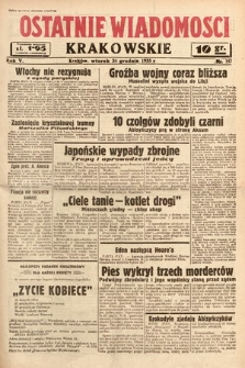 Ostatnie Wiadomości Krakowskie. 1935, nr 357