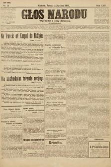 Głos Narodu (wydanie poranne). 1915, nr 21