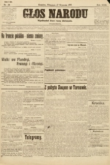 Głos Narodu (wydanie poranne). 1915, nr 29