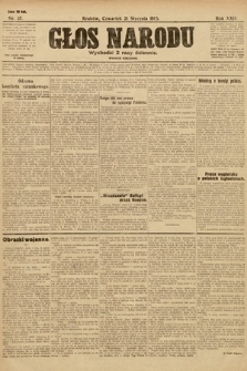 Głos Narodu (wydanie wieczorne). 1915, nr 37