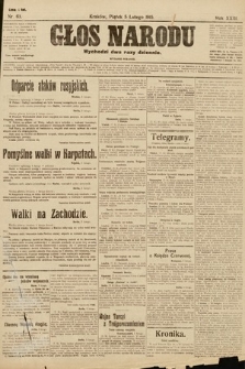 Głos Narodu (wydanie poranne). 1915, nr 63