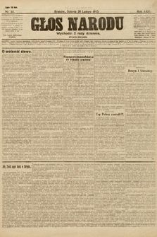 Głos Narodu (wydanie wieczorne). 1915, nr 92