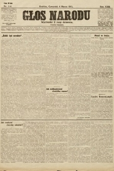 Głos Narodu (wydanie wieczorne). 1915, nr 114