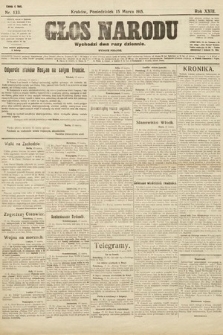 Głos Narodu (wydanie poranne). 1915, nr 133