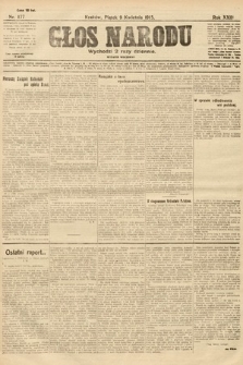 Głos Narodu (wydanie wieczorne). 1915, nr 177