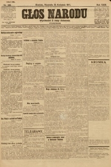 Głos Narodu (wydanie poranne). 1915, nr 206