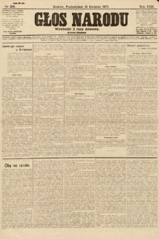 Głos Narodu (wydanie wieczorne). 1915, nr 208