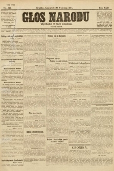 Głos Narodu (wydanie poranne). 1915, nr 213