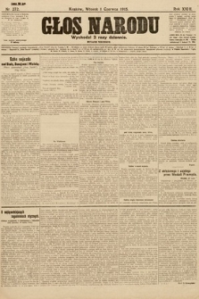 Głos Narodu (wydanie wieczorne). 1915, nr 272