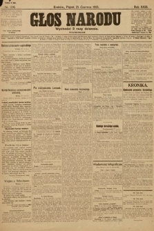 Głos Narodu (wydanie poranne). 1915, nr 316