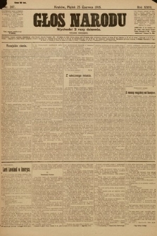 Głos Narodu (wydanie wieczorne). 1915, nr 317