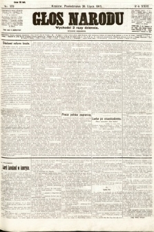 Głos Narodu (wydanie wieczorne). 1915, nr 373