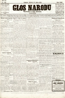 Głos Narodu (wydanie poranne). 1915, nr 382