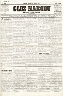 Głos Narodu (wydanie wieczorne). 1915, nr 383