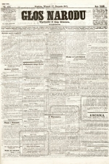 Głos Narodu (wydanie poranne). 1915, nr 413