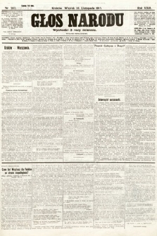 Głos Narodu (wydanie popołudniowe). 1915, nr 593