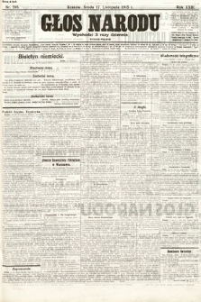 Głos Narodu (wydanie poranne). 1915, nr 595