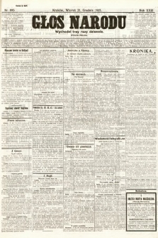 Głos Narodu (wydanie poranne). 1915, nr 685
